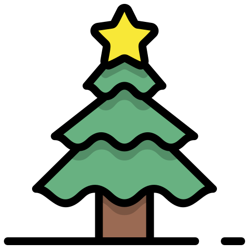 árbol de navidad icono gratis