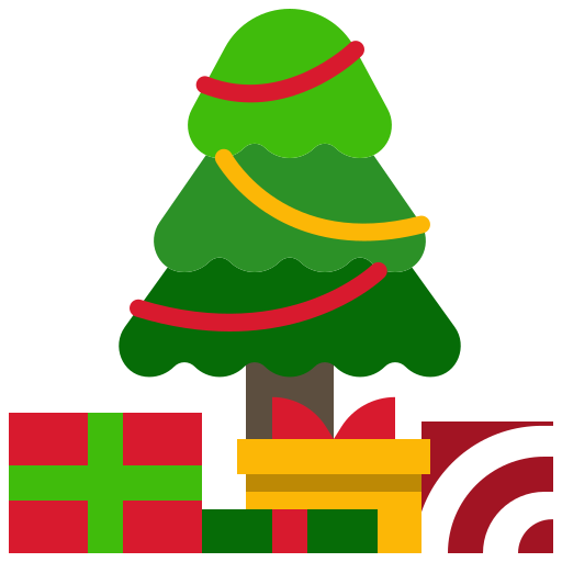 árbol de navidad icono gratis