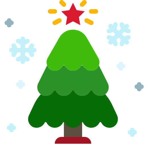 árbol de navidad icono gratis