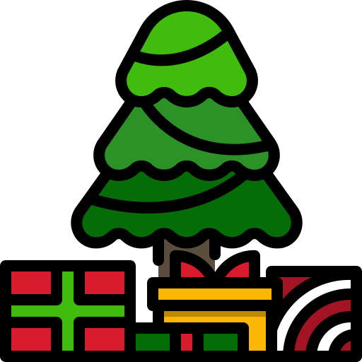 árbol de navidad icono gratis