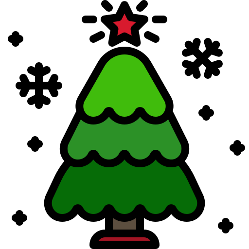 árbol de navidad icono gratis