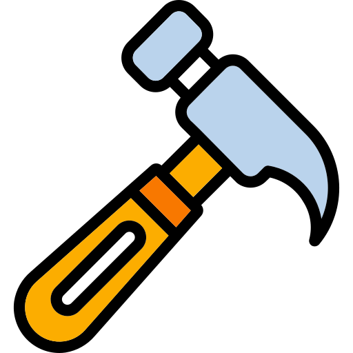 Hammer Generic Outline Color icon