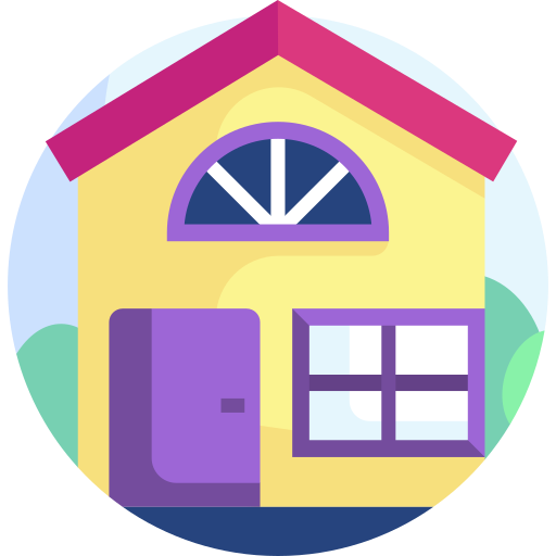 House Detailed Flat Circular Flat icon