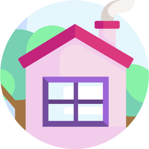 House Detailed Flat Circular Flat icon