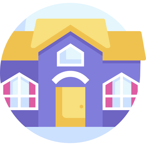 House Detailed Flat Circular Flat icon