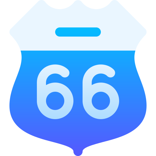 ruta 66 icono gratis