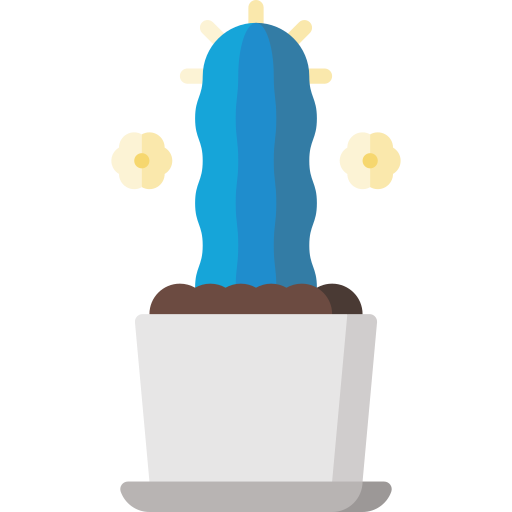 cactus columnar azul icono gratis