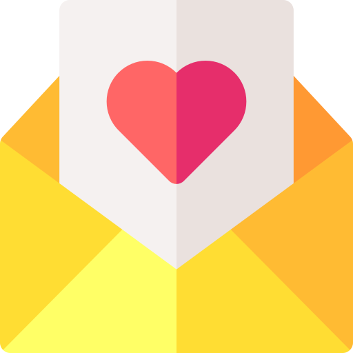 Love letter Basic Rounded Flat icon