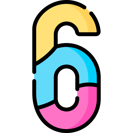 sechs kostenlos Icon sechs kostenlos Icon