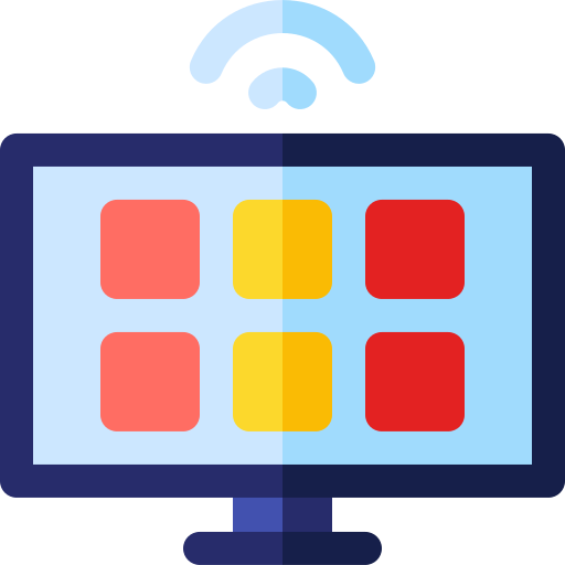 televisión inteligente icono gratis