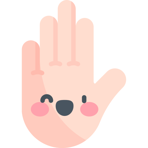 Hand Kawaii Flat icon