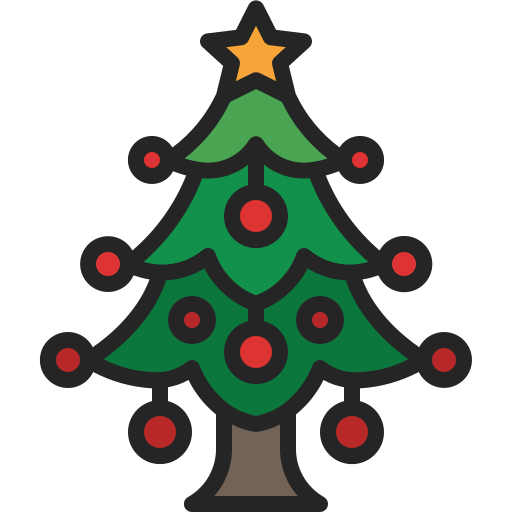 árbol de navidad icono gratis