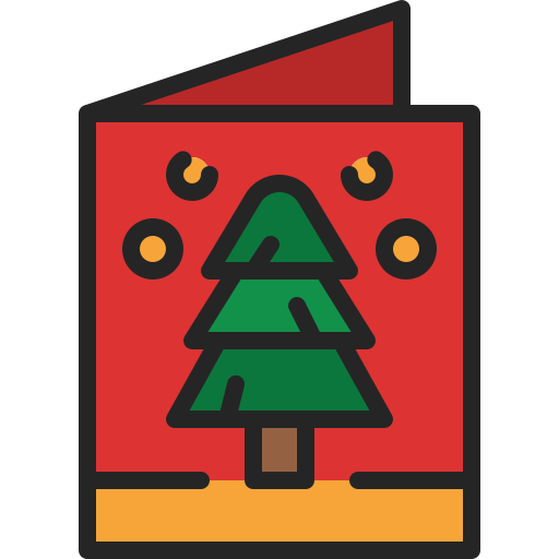 Christmas card Generic Outline Color icon