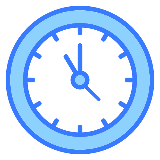 Clock Generic Blue icon