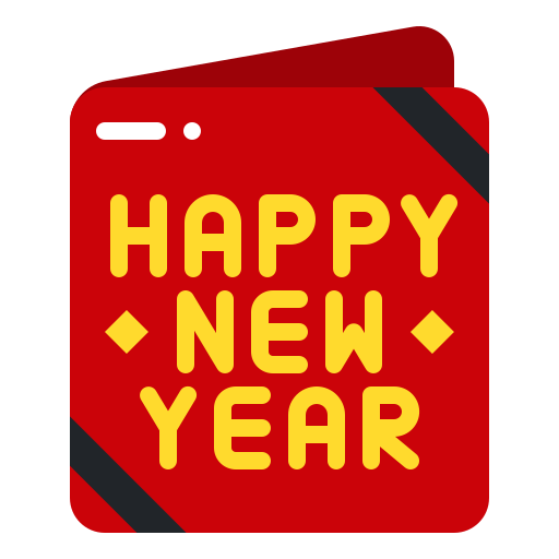 New year card free icon