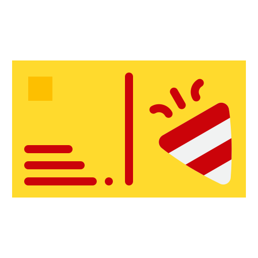 tarjeta postal icono gratis