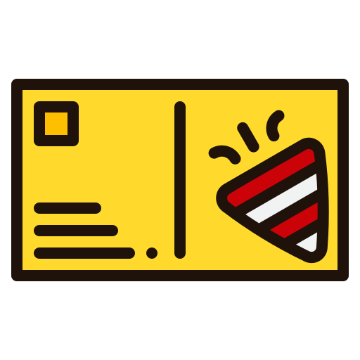 tarjeta postal icono gratis