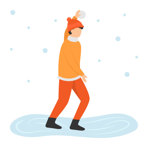 Snowball fight Generic Flat icon