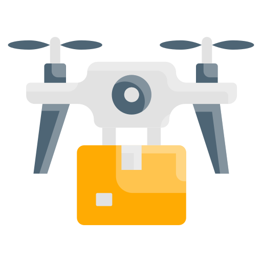 entrega de drones icono gratis