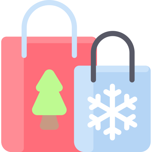 bolsa de navidad icono gratis