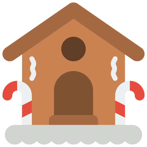 casa de jengibre icono gratis