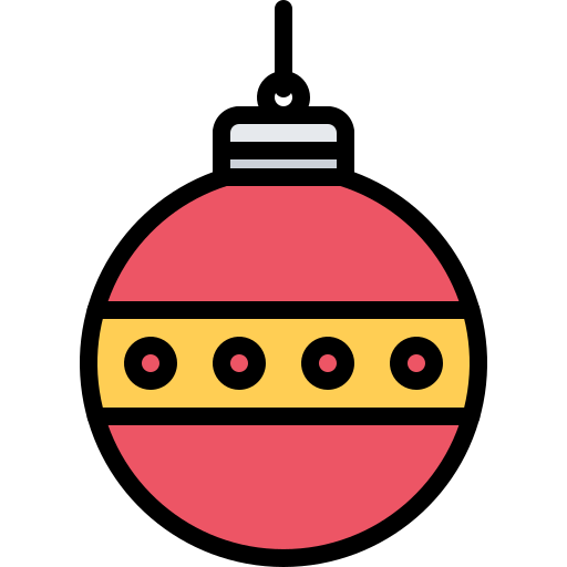 Christmas ball Coloring Color icon