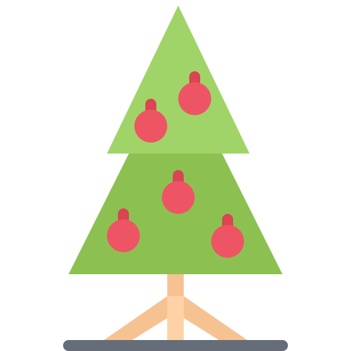 árbol de navidad icono gratis