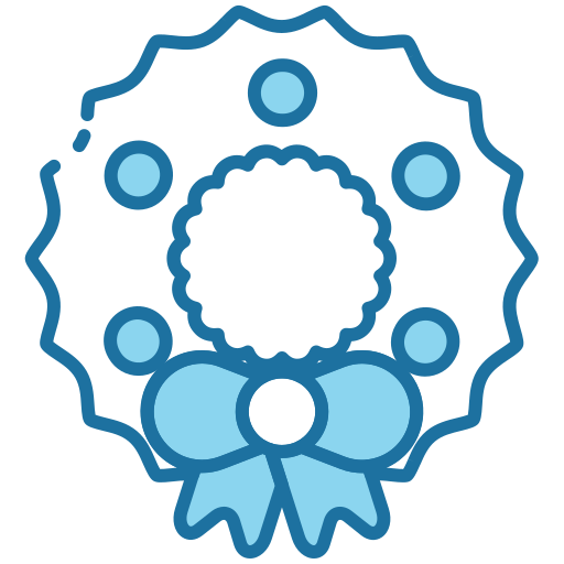 corona de navidad icono gratis