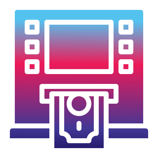 cajero automático icono gratis
