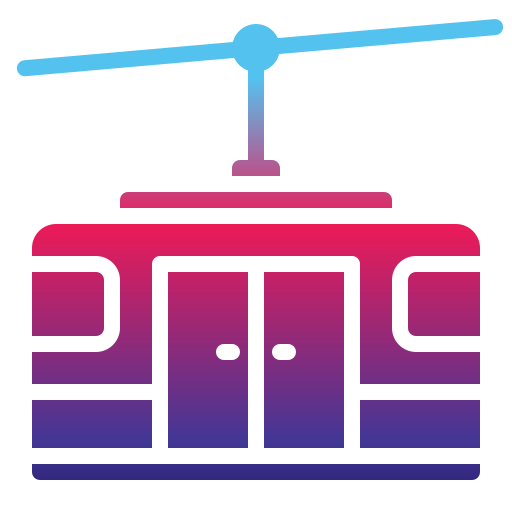 cabina del teleférico icono gratis