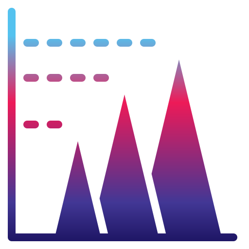 gráfico de barras icono gratis