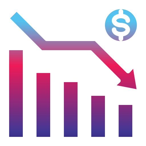 Bar graph Generic Flat Gradient icon