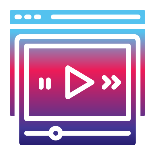 reproductor de video icono gratis