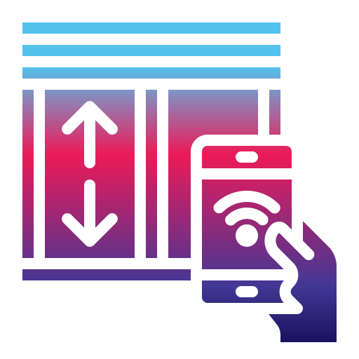 puerta inteligente icono gratis