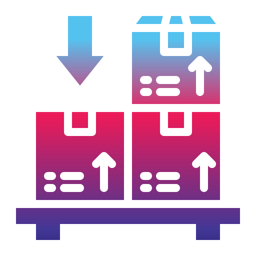 distribución icono gratis