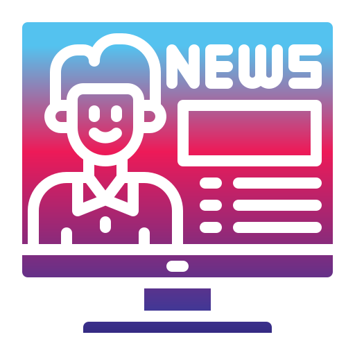 reportero de noticias icono gratis