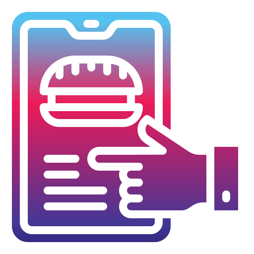 pedido en línea icono gratis
