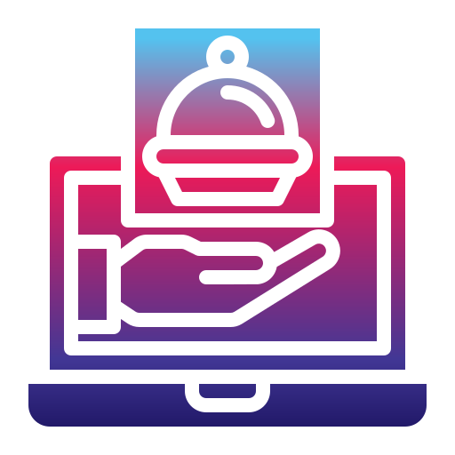 pedido en línea icono gratis