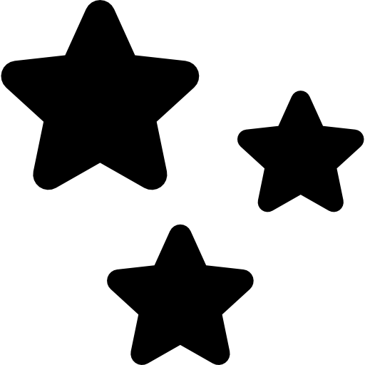 estrellas de navidad icono gratis