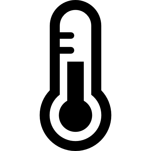 Simple small thermometer temperature icon Vector Image