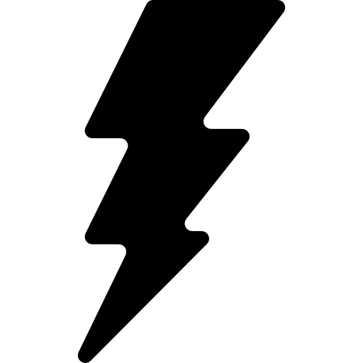 energia elétrica relâmpago grátis ícone
