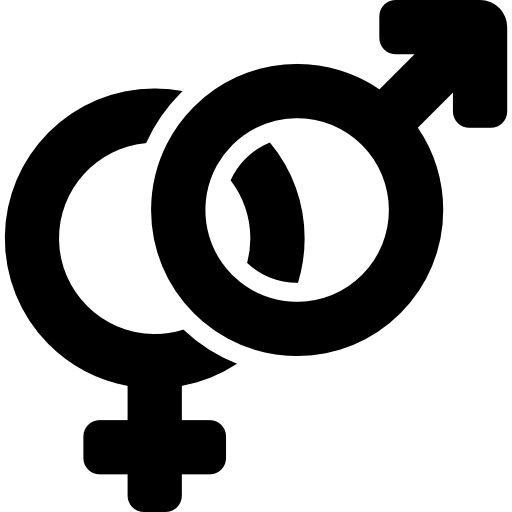 Männliche und weibliche symbole Kostenlose Icon