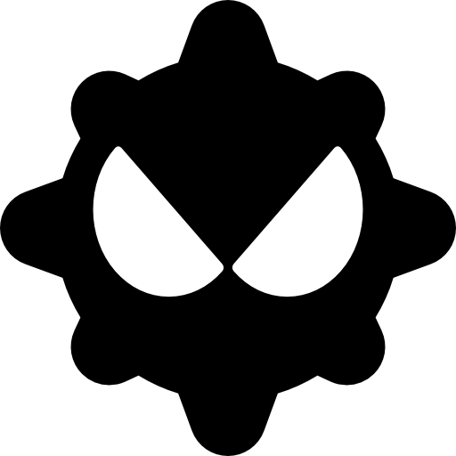 Virus face free icon Virus face free icon