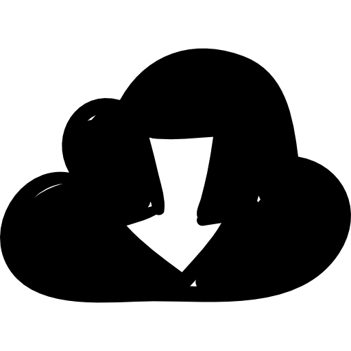 descarga desde la nube icono gratis