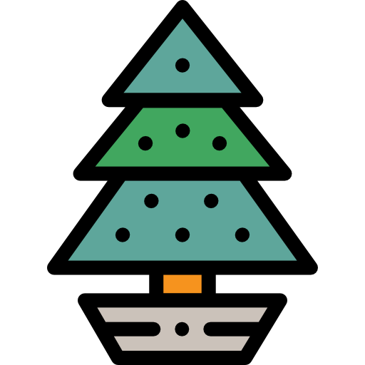 árbol de navidad icono gratis