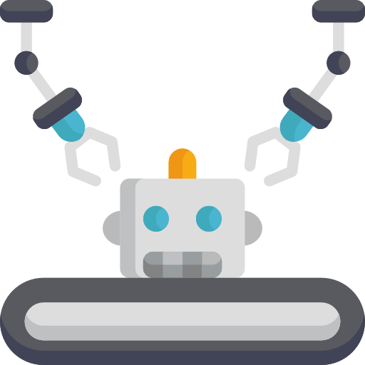 robot industrial icono gratis