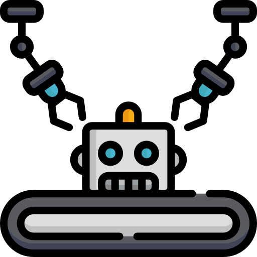 robot industrial icono gratis