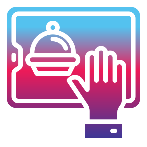 pedido en línea icono gratis
