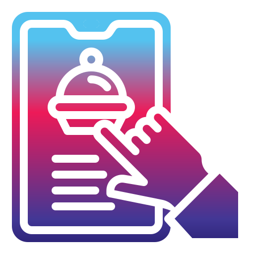 pedido en línea icono gratis