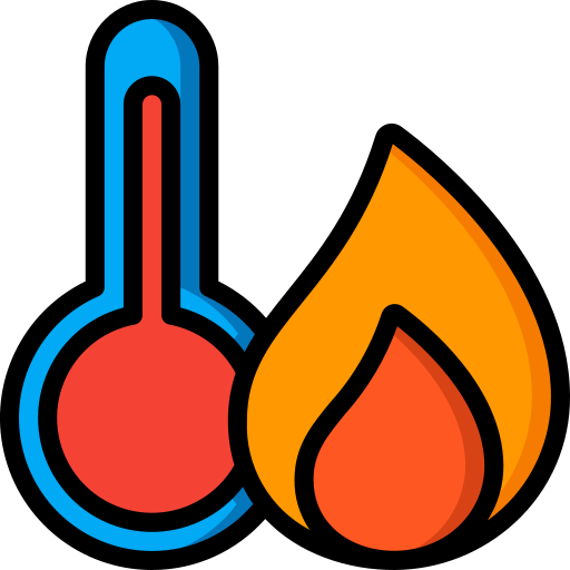 control de temperatura icono gratis